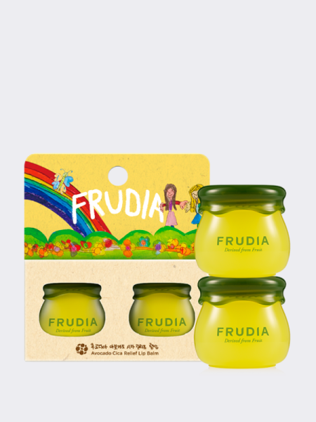 Дуэт восстанавливающих бальзамов для губ с экстрактом авокадо FRUDIA Avocado Cica Relief Lip Balm DUO Дуэт восстанавливающих бальзамов для губ с экстрактом авокадо FRUDIA Avocado Cica Relief Lip Balm DUO