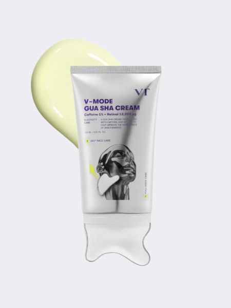Массажный крем с ретиналем для овала лица, шеи и зоны декольте VT V-Mode Gua Sha Cream