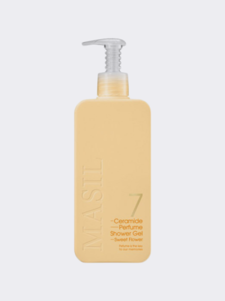 Смягчающий парфюмированный гель для душа с керамидами MAXI Masil 7 Ceramide Shower Gel Sweet Flower