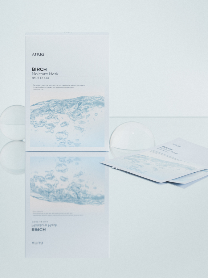 Набор увлажняющих тканевых масок для лица с берёзовым соком ANUA Birch Moisture Sheet Mask Set