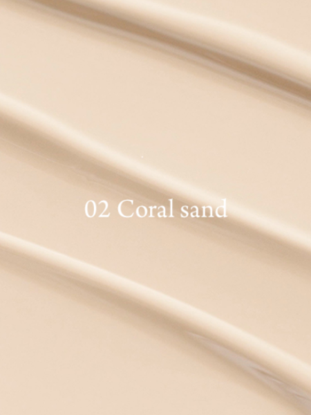 Тональный кушон с экстрактом опунции Huxley Essence Cover Cushion Unseen Layer 02 Coral Sand SPF23 PA++