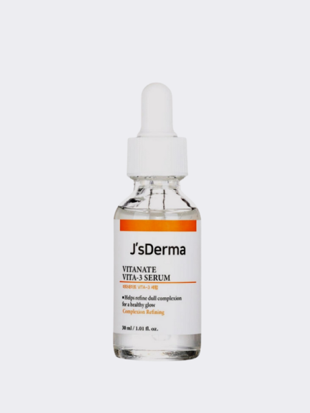 Сыворотка с ниацинамидом выравнивающая тон J'sDERMA Vitanate Vita-3 Serum Сыворотка с ниацинамидом выравнивающая тон J'sDERMA Vitanate Vita-3 Serum