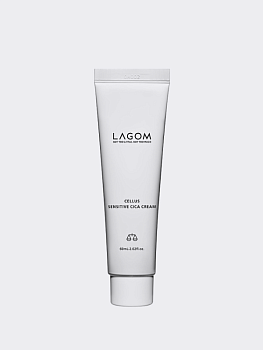 Успокаивающий крем для лица с экстрактом центеллы LAGOM Cellus Sensitive Cica Cream
