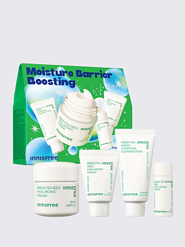 Подарочный набор для ухода за кожей с экстрактом зеленого чая innisfree Moisture Barrier Boosting Set