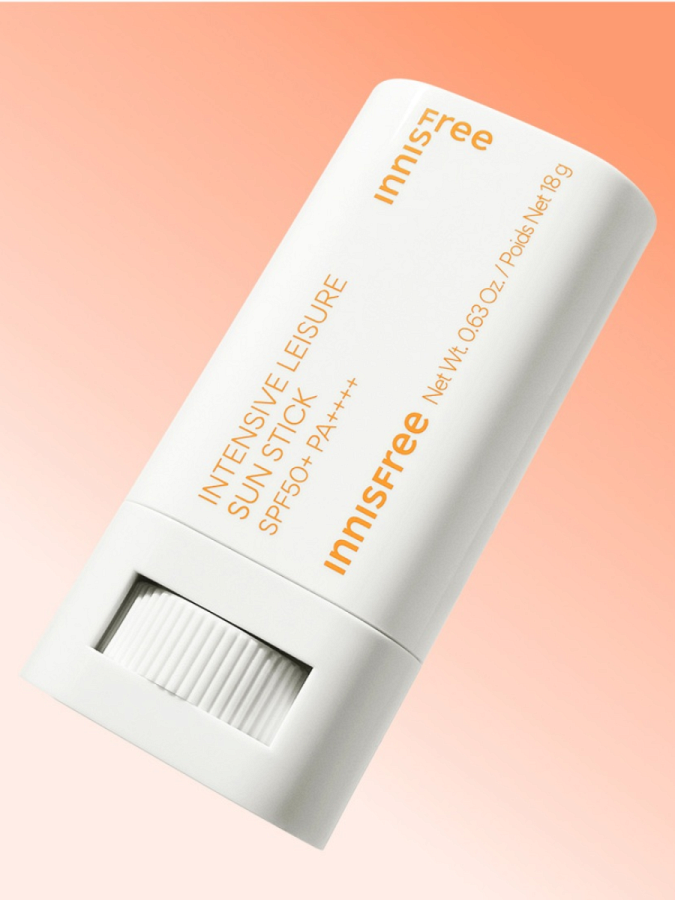 Водостойкий солнцезащитный стик для лица и тела Innisfree  Intensive Leisure Sun Stick SPF50+ PA++++