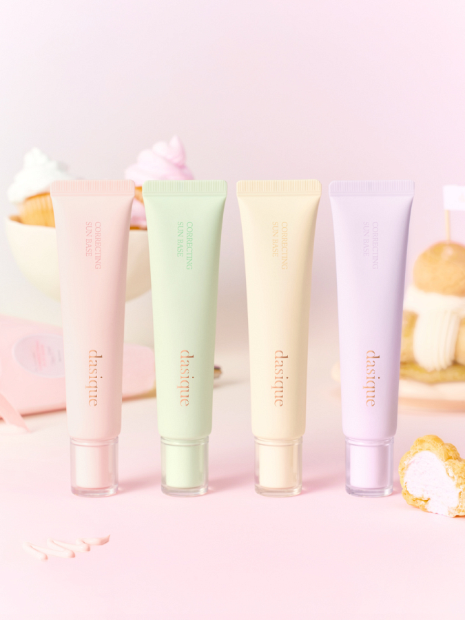 Солнцезащитная база под макияж с коррекцией тона Dasique Correcting Sun Base #01 Rosy Pink SPF 50+ PA+++