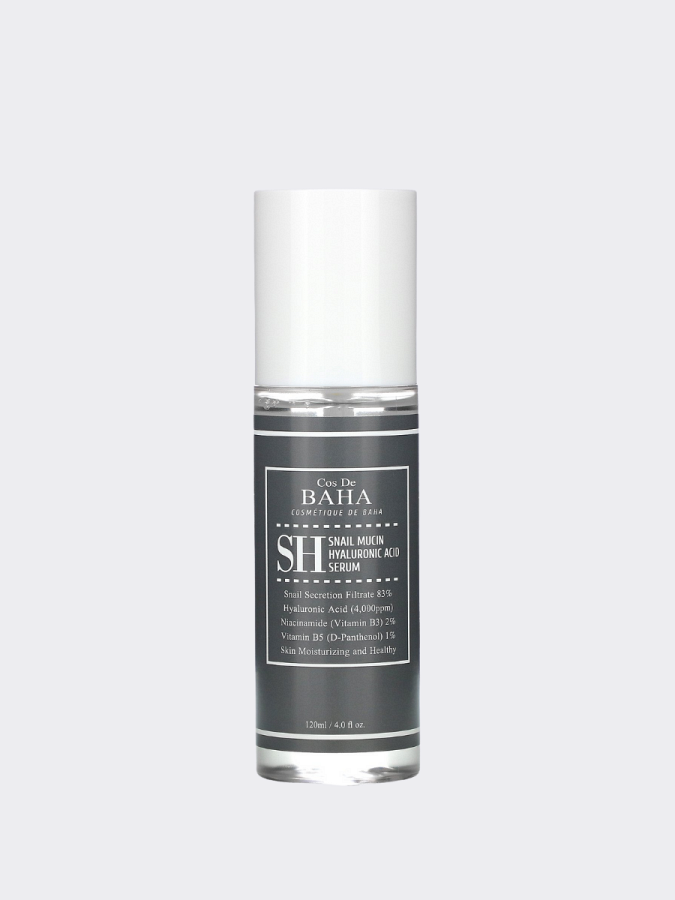 Увлажняющая сыворотка с муцином улитки и гиалуроновой кислотой Cos De BAHA Snail Mucin Hyalronic Acid Serum SH