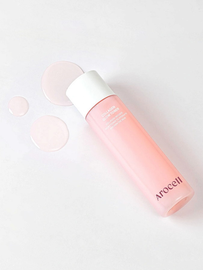Тонер с коллагеном и ПДРН для сияния кожи Arocell Collagen Glow Toner