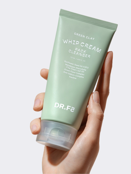 Себорегулирующая маска-пенка для умывания с зеленой глиной DR.F5 Whip Cream Pack Cleanser Green Clay Себорегулирующая маска-пенка для умывания с зеленой глиной DR.F5 Whip Cream Pack Cleanser Green Clay