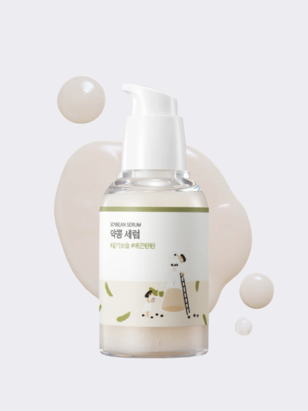 Питательная сыворотка для лица с экстрактом черной сои Round Lab Soybean Serum
