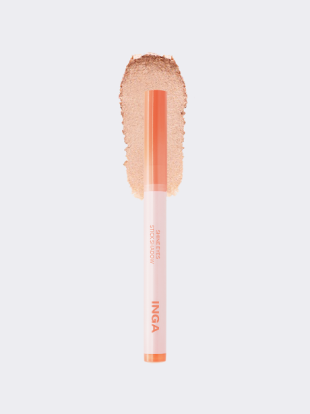 Мерцающие тени для век в формате карандаша INGA Shine Eyes Stick Shadow Dew Peach Мерцающие тени для век в формате карандаша INGA Shine Eyes Stick Shadow Dew Peach