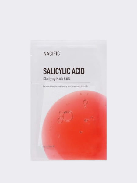 Противовоспалительная тканевая маска с салициловой кислотой Nacific Salicylic Acid Clarifying Mask Pack Противовоспалительная тканевая маска с салициловой кислотой Nacific Salicylic Acid Clarifying Mask Pack