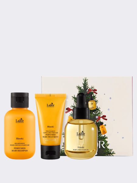 Набор для ухода за волосами с древесно-травяным ароматом TRAVEL La’dor Perfumed Hair Hinoki