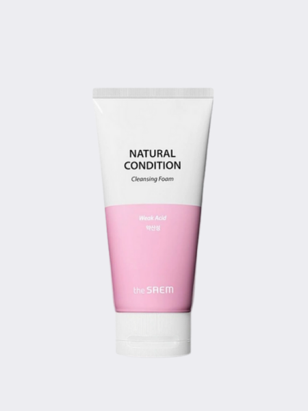 Пенка для умывания для чувствительной кожи The Saem Natural Condition Cleansing Foam Weak Acid