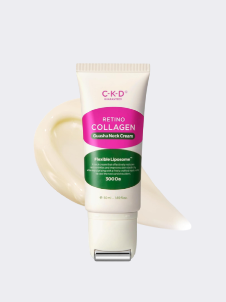 Разглаживающий крем-роллер с ретиналем для шеи CKD Retino Collagen Small Molecule 300 Guasha Neck Cream