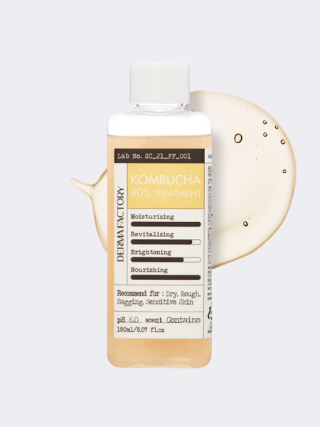 Питательный тонер-эссенция с экстрактом комбучи Derma Factory Kombucha 80% Treatment