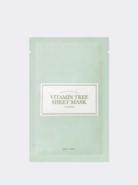 Витаминная тканевая маска с ниацинамидом и витамином С I'm From Vitamin Tree Sheet Mask Витаминная тканевая маска с ниацинамидом и витамином С I'm From Vitamin Tree Sheet Mask