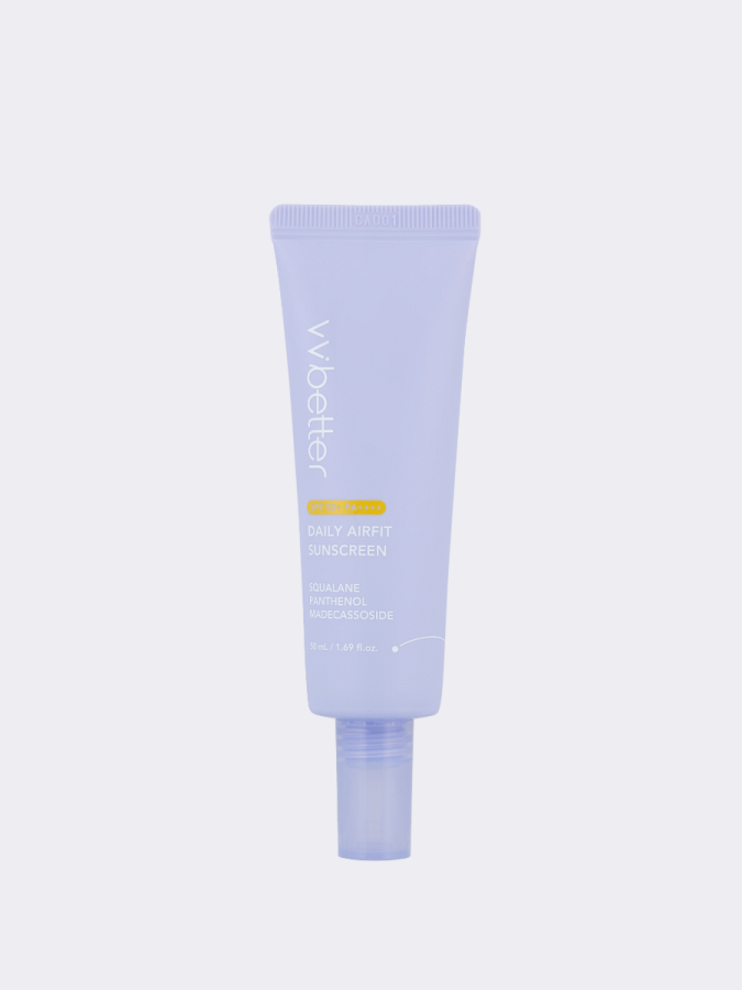 Лёгкий увлажняющий солнцезащитный крем VVBETTER Daily Airfit Sunscreen SPF50+ PA++++