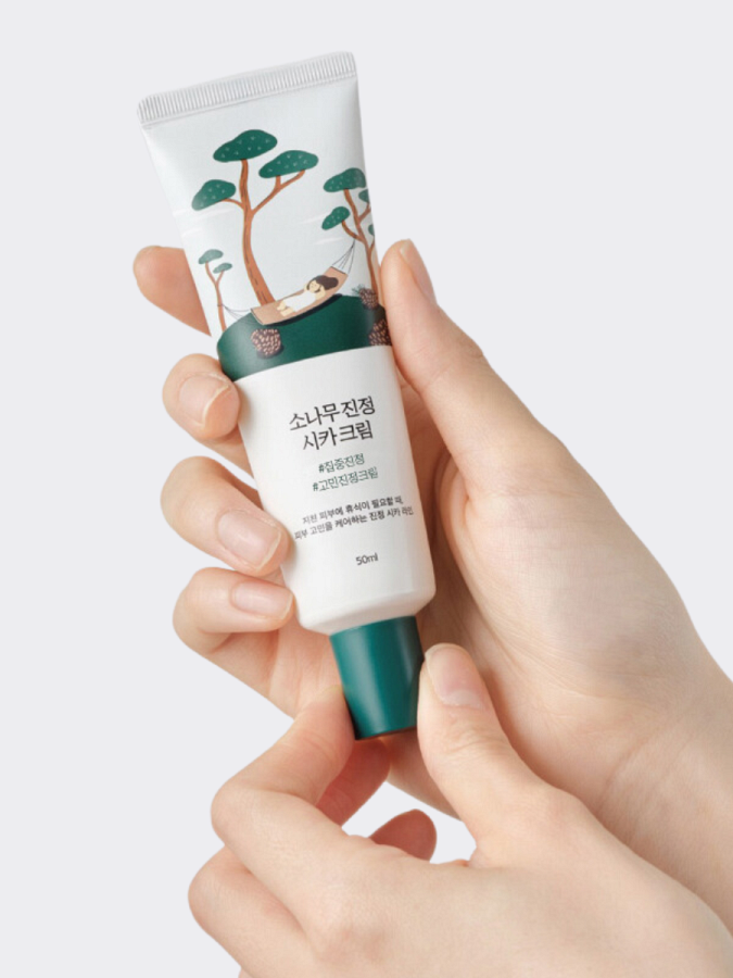 Противовоспалительный крем для лица с экстрактом сосны и центеллы Round Lab Pine Calming Cica Cream