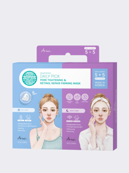 Набор масок для лица Ariul Pore Tightening & Retinol Repair Firming Mask