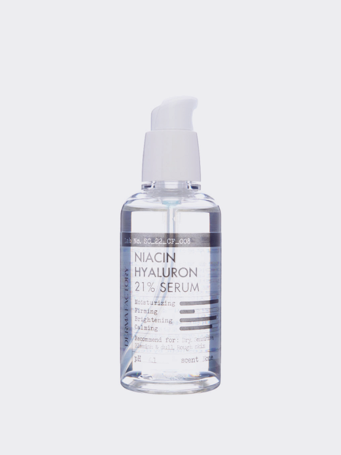 Сыворотка для ровного тона кожи Derma Factory Niacin Hyaluron 21% Serum