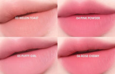 Вельветовый пигмент для губ AMUSE Powder Velvet Tint 01 Rare Peach