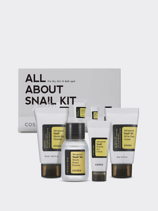 Набор миниатюр для лица с муцином улитки COSRX All About Snail Kit
