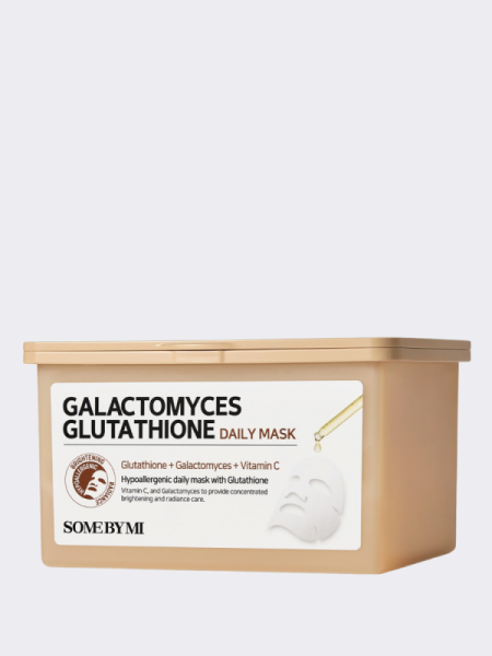 Набор осветляющих тканевых масок с глутатионом и галактомисисом Some By Mi Galactomyces Glutathione Glow Serum Mask Набор осветляющих тканевых масок с глутатионом и галактомисисом Some By Mi Galactomyces Glutathione Glow Serum Mask