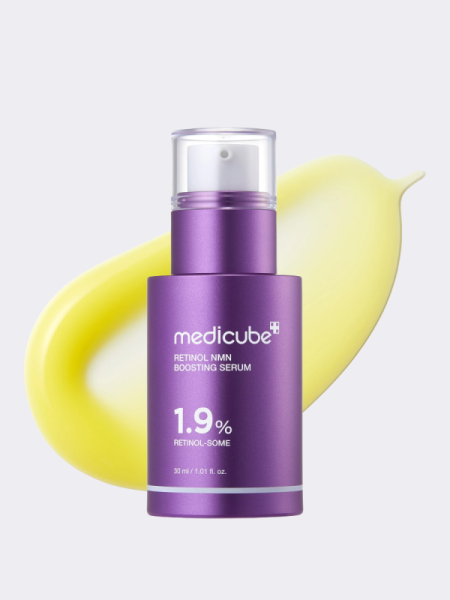 Разглаживающая сыворотка-бустер с пептидами и ретинолом Medicube Retinol NMN Boosting Serum