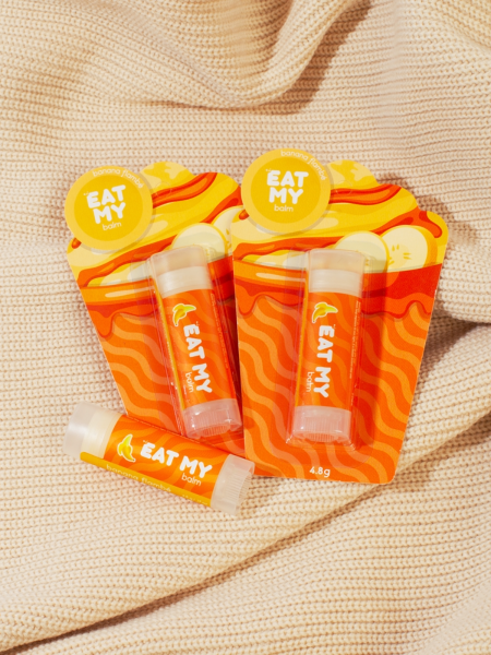 Бальзам для губ с ароматом бананового фламбе  EAT MY BALM Banana Flambe