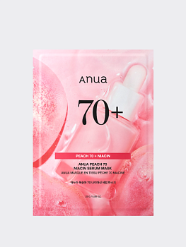 Тканевая маска для лица с экстрактом персика и ниацинамидом ANUA Peach 70% Niacin Serum Mask
