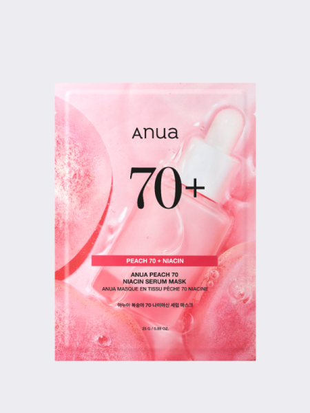 Тканевая маска для лица с экстрактом персика и ниацинамидом ANUA Peach 70% Niacin Serum Mask Тканевая маска для лица с экстрактом персика и ниацинамидом ANUA Peach 70% Niacin Serum Mask