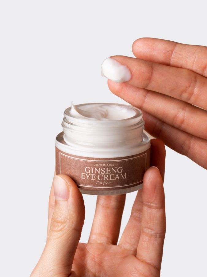 Разглаживающий крем для век с женьшенем I'm from Ginseng Eye Cream