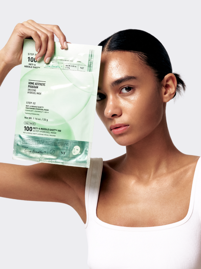 Обновляющая маска-бустер со спикулами и ретинолом VT Reti-A Reedle Shot 100 2-Step Hydrogel Mask