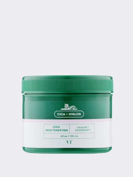 Успокаивающие тонер-пэды с центеллой VT Cosmetics Cica Mild Toner Pad