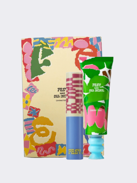 Лимитированный бокс со средствами для губ и рук FEEV Cha In Chul Collaboration Box #6 Green Dive + Bubbly Mauve Лимитированный бокс со средствами для губ и рук FEEV Cha In Chul Collaboration Box #6 Green Dive + Bubbly Mauve