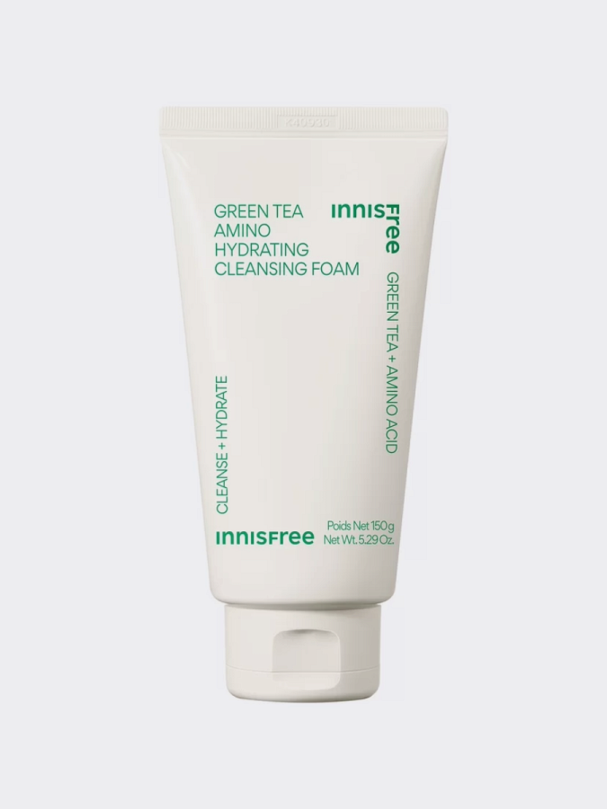 Пенка для умывания экстрактом зеленого чая и аминокислотами innisfree Green Tea Amino Hydrating Cleansing Foam