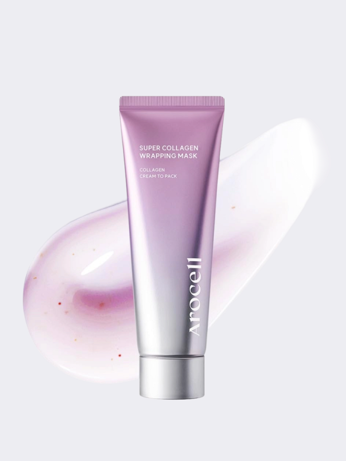 Маска-плёнка с коллагеном для сияния и гладкости кожи Arocell Super Collagen Wrapping Mask