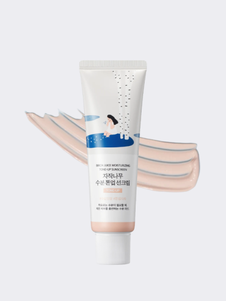 Осветляющий солнцезащитный крем с берёзовым соком Round Lab Birch Juice Tone-Up Sun Cream SPF50+ PA++++
