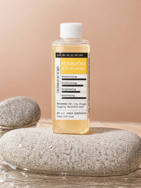 Питательный тонер-эссенция с экстрактом комбучи Derma Factory Kombucha 80% Treatment