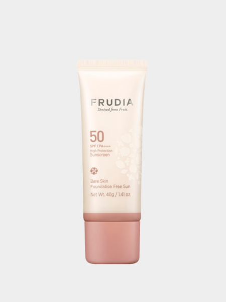 Невесомый тональный крем с фактором защиты от солнца Frudia Bare Skin Foundation Free Sun SPF50+PA++++ Невесомый тональный крем с фактором защиты от солнца Frudia Bare Skin Foundation Free Sun SPF50+PA++++