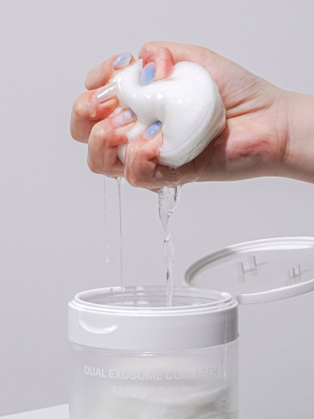 Восстанавливающие тонер-диски с двойными экзосомами и коллагеном DR.REBORN Dual Exosome Ampoule Pad