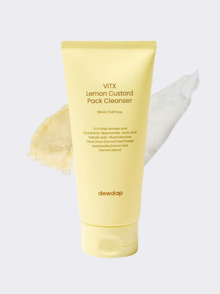 Осветляющая маска-пенка для умывания с экстрактом лимона dewdap ViTX Lemon Custard Pack Cleanser