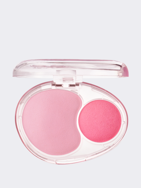 Двойные мягкие румяна с муссовой текстурой fwee Mellow Dual Blush PK01 Love Me Highkey