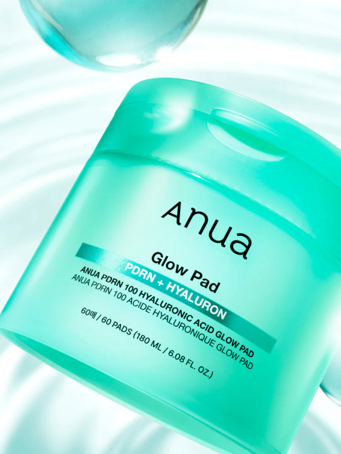 Увлажняющие тонер-пэды с ПДРН и гиалуроновой кислотой ANUA PDRN Hyaluronic Acid Glow Pad
