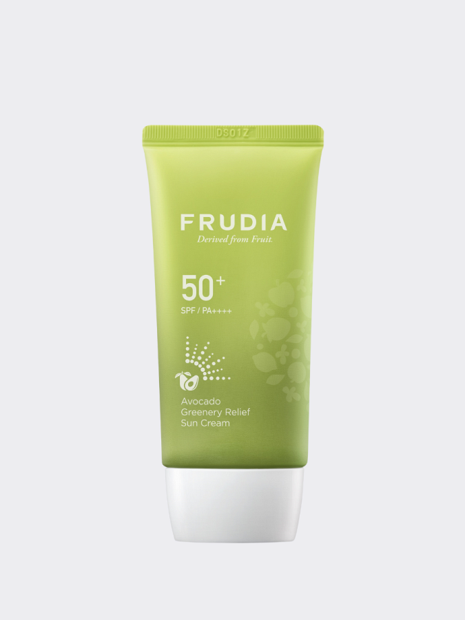 Солнцезащитный крем с экстрактом авокадо Frudia Avocado Greenery Relief Sun Cream SPF50+ PA++++