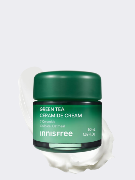 Барьерный крем для лица с керамидами и экстрактом зеленого чая innisfree Green Tea Ceramide Cream