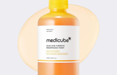 Отшелушивающий тонер с кислотами и экстрактом куркумы Medicube Kojic Acid Turmeric Resurfacing Toner
