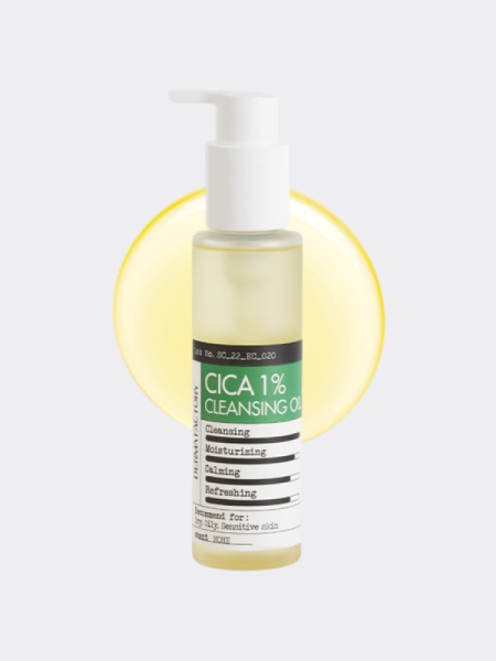 Успокаивающее гидрофильное масло с экстрактом центеллы Derma Factory Cica 1% Cleansing Oil
