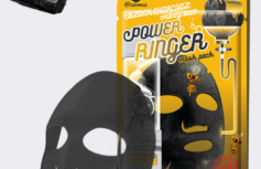 Очищающая тканевая маска для лица с древесным углём и медом Elizavecca Black Charcoal Honey Deep Power Ringer Mask Pack